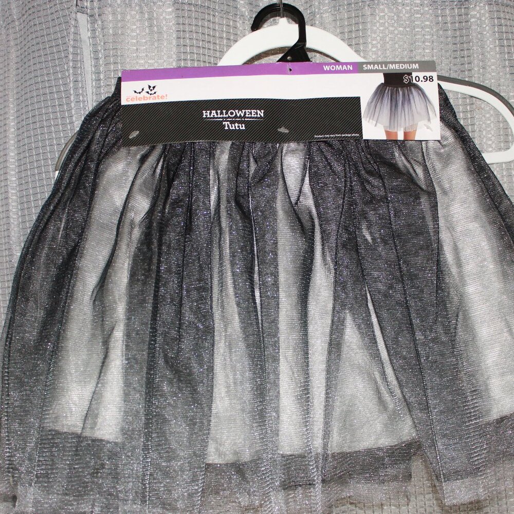 NWT Way to Celebrate Black Women's Tutu Black Size S/M